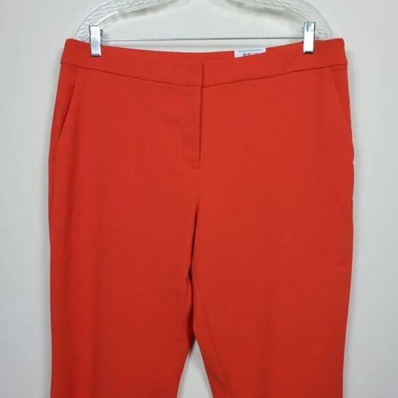 Alfani Boot Leg Tummy Control Pants Slit Hem Womens Size 14 Red Ash NEW - Picture 2 of 9